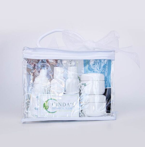 5 skin care products for infant and young children packaged in gift set